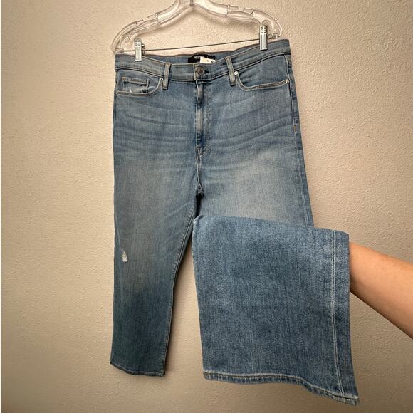 NWT Hudson Barbara High Waist Crop Straight Jeans Blue Women’s 33 - Picture 1 of 15